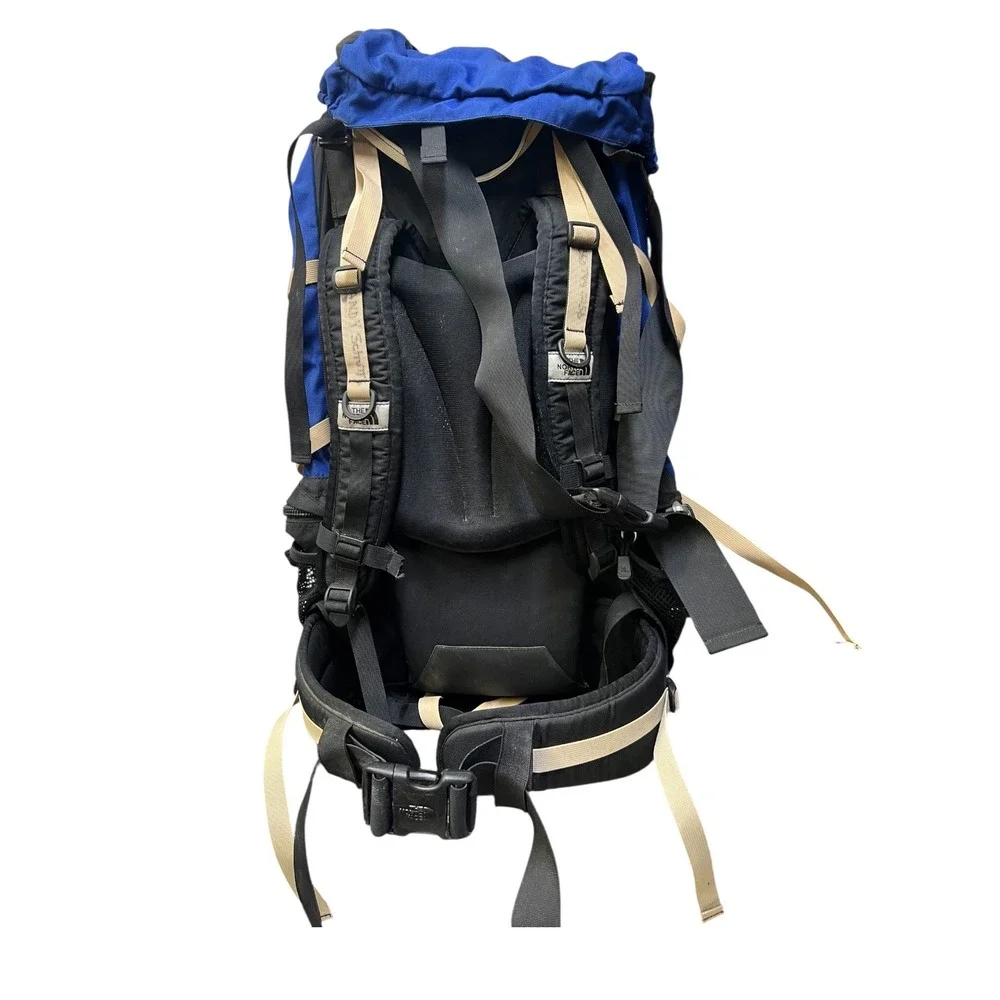 The North‎ Face Granite Internal Frame Backpack Blue Black Tan Hiking Med